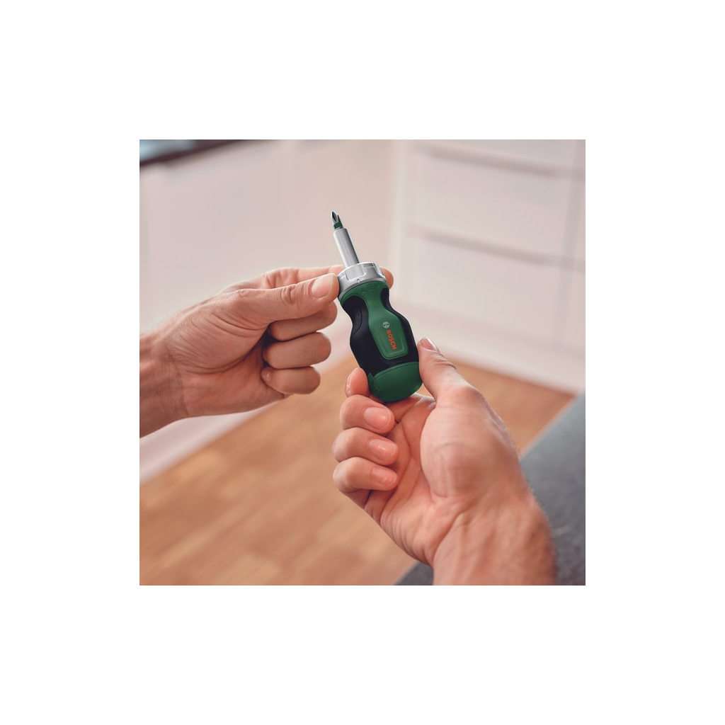 Набір викруток Bosch з тріскачкою, 6 насадок, руків''я TPR , 111мм, сталь CrV (1.600.A03.2UZ) - зображення 7