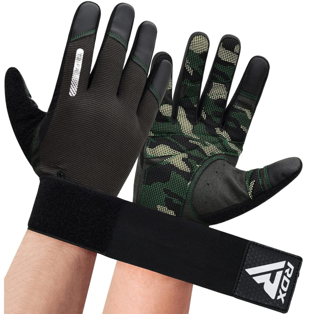 Рукавички для фітнесу RDX T2 Touch Screen Friendly Full Fingerf Army Green S (WGA-T2FA-S) - зображення 5