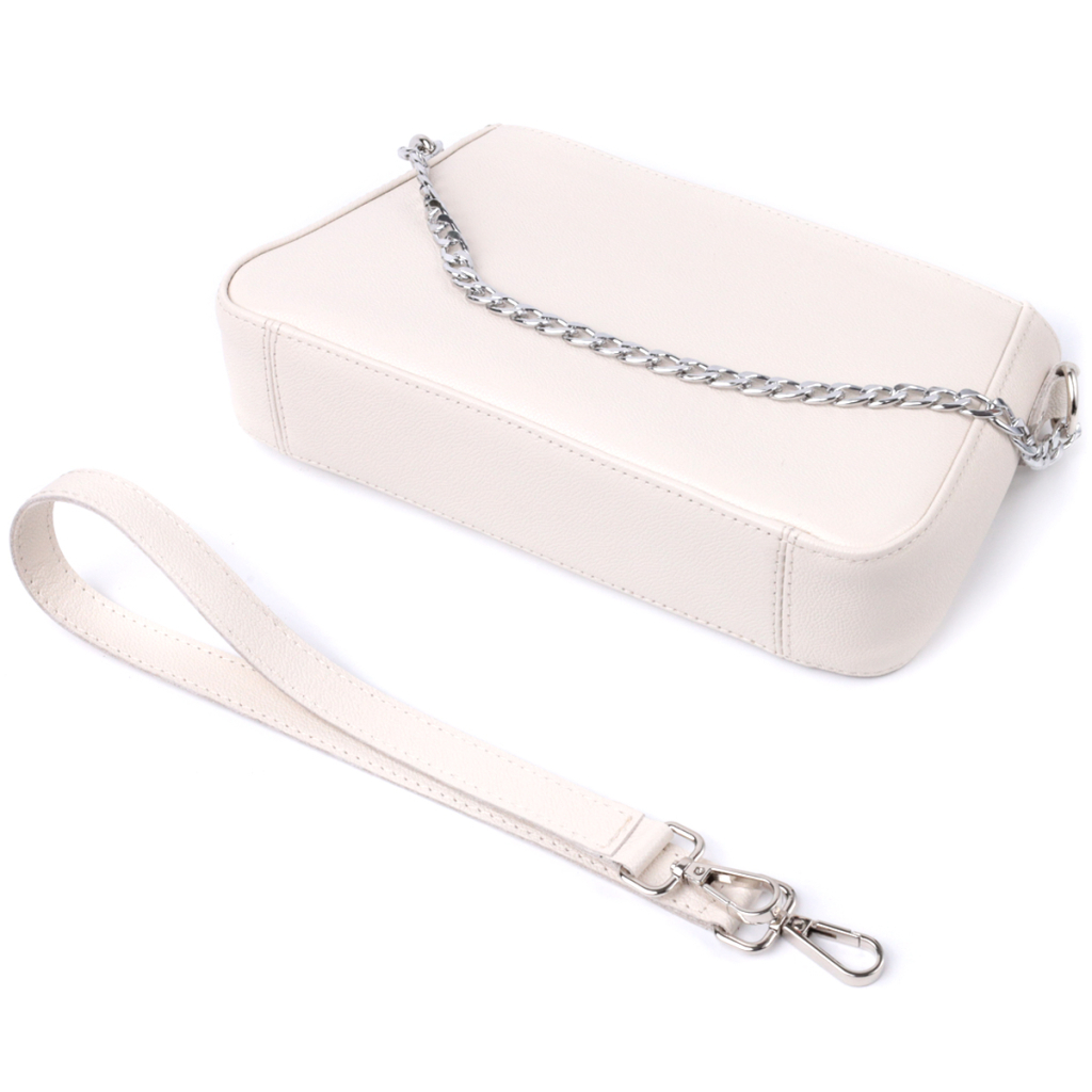 Сумка Shvigel З натуральної шкіри Бежева (22835) - зображення 5