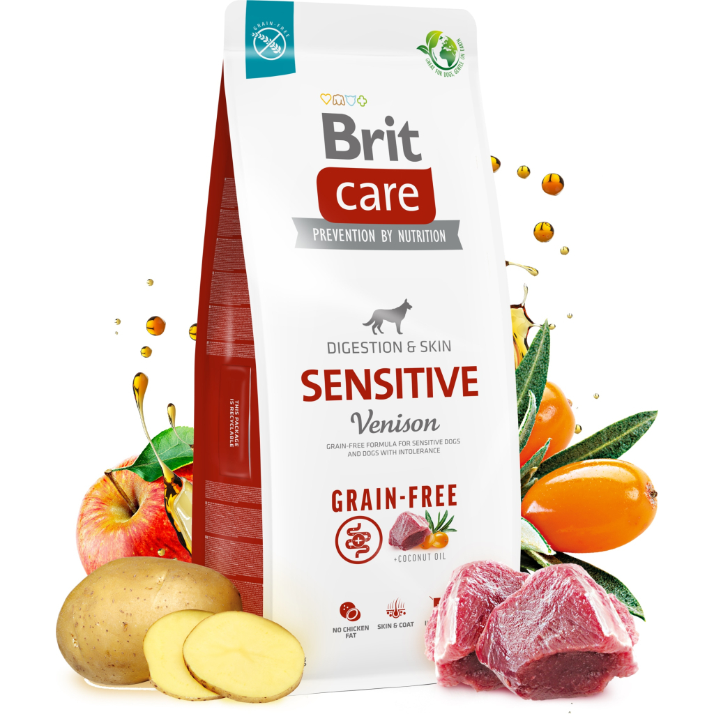 Сухий корм для собак Brit Care Dog Grain-free Sensitive з олениною 1 кг (8595602559152) - зображення 2