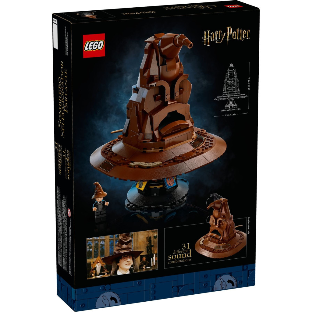 Конструктор LEGO Harry Potter Балакучий сортувальний капелюх 561 деталь (76429) - зображення 6