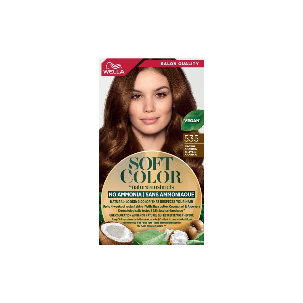 Фарба для волосся Wella Soft Color Безаміачна 535 - Коричнева арабіка (3616302076819) - изображение 2