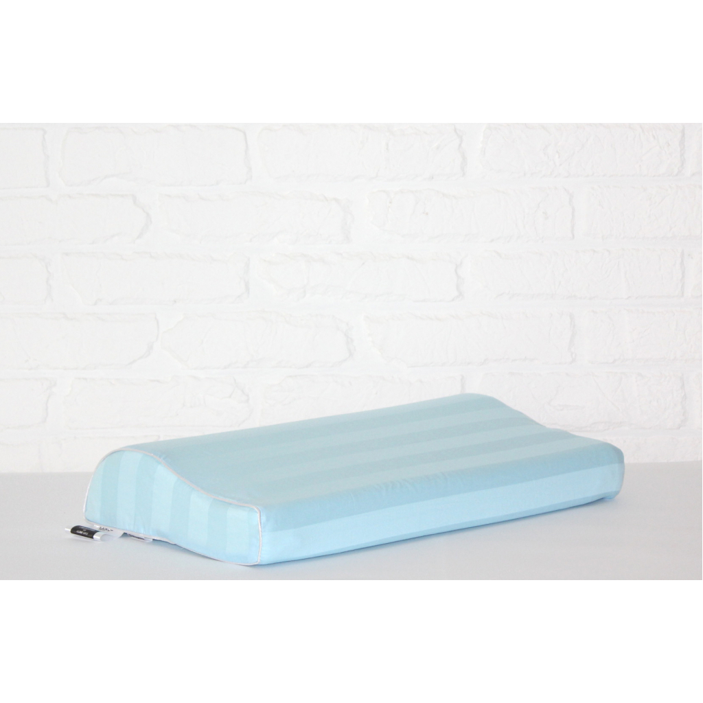 Подушка MirSon ортопедична 6106 Noble stripe Valentino Kiddy Boy 50х29х5/8 (2200003262605) - зображення 3