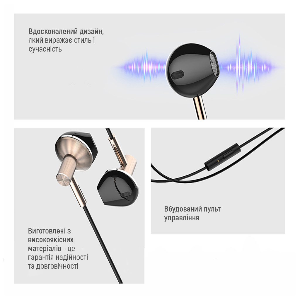 Навушники ColorWay Slim 3.5 mm Wired Earphone Blast 2 Black (CW-WD02BK) - зображення 9