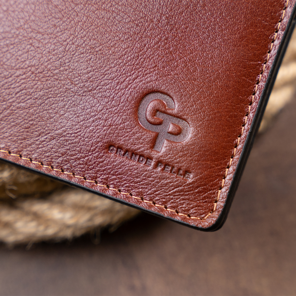 Портмоне Grande Pelle У гладкій шкірі Коричневе (11308) - изображение 11
