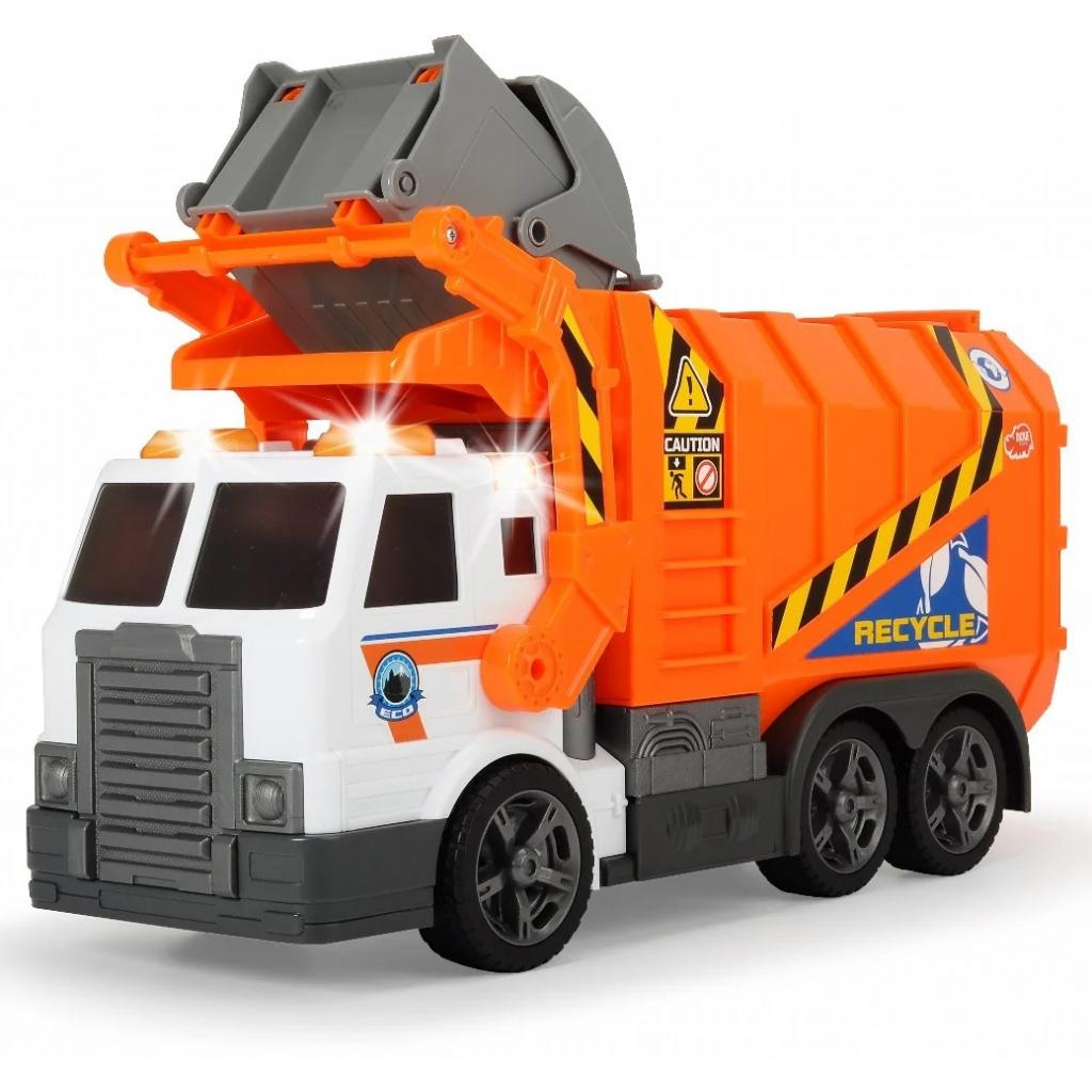 Спецтехніка Dickie Toys Сміттєвоз з контейнером та підйомником, зі звук. та світл. е (1137000) - зображення 2
