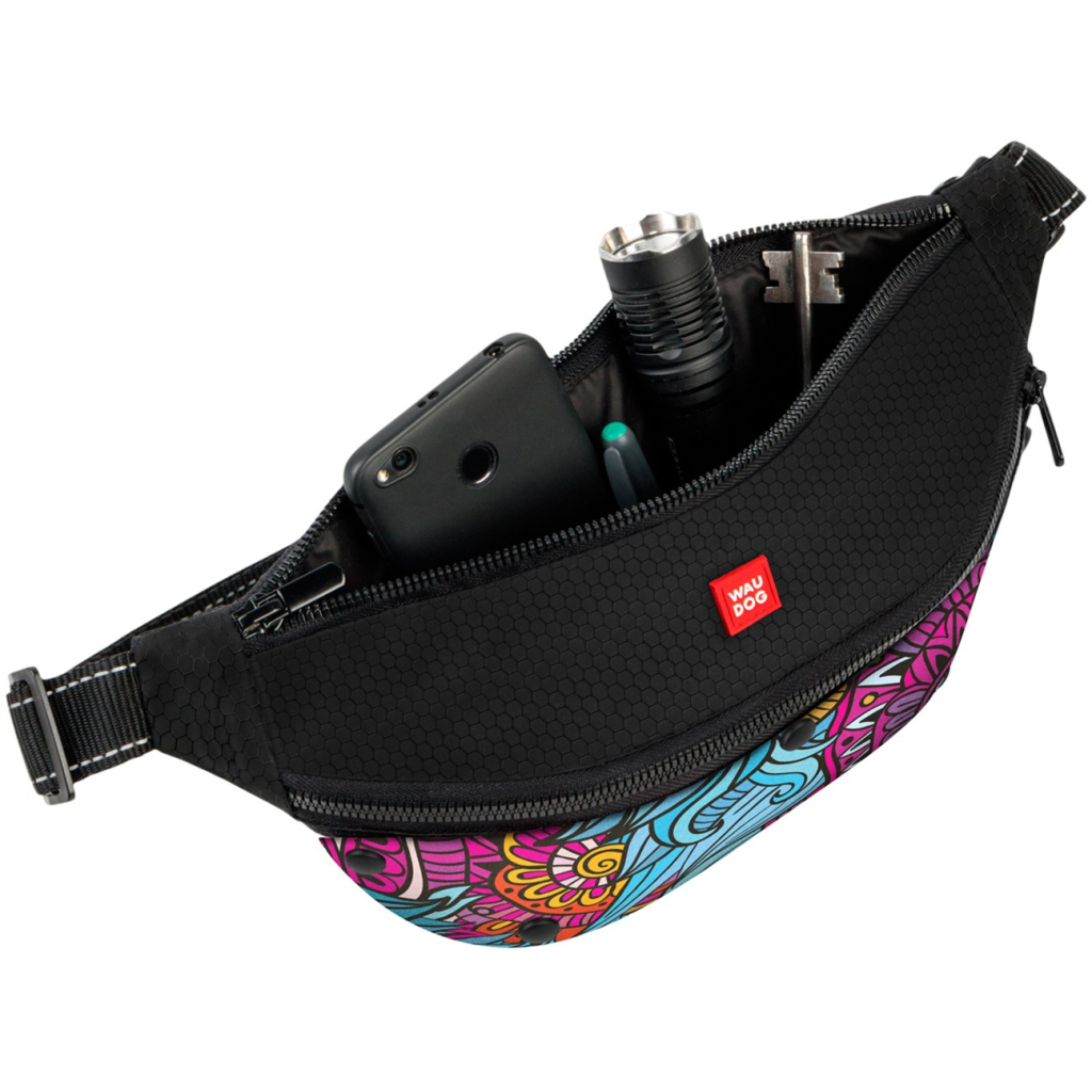 Поясна сумка-бананка для собак WAUDOG Textile "Літо" 33х17х10 см (5693) - зображення 2