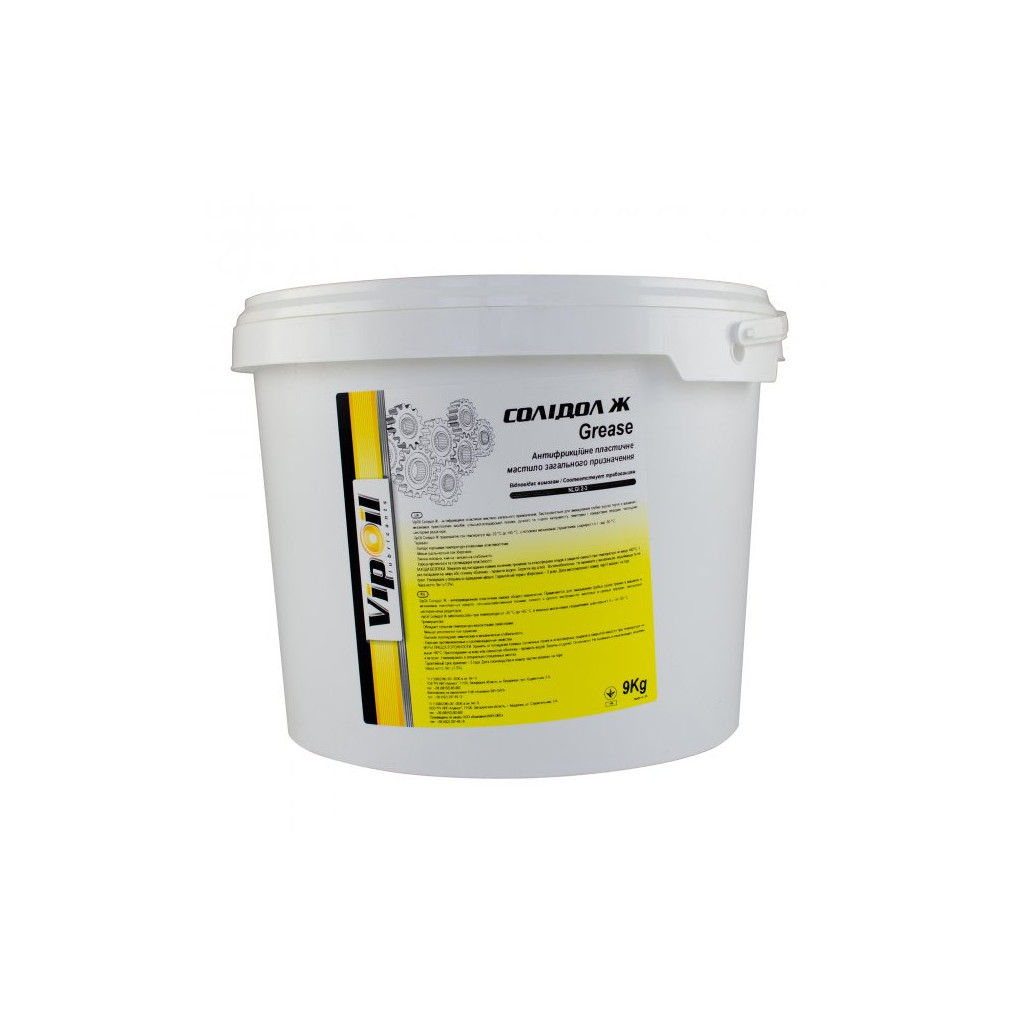 Мастило автомобільне VIPOIL Солідол Ж, 9 kg (0162872) - изображение 1
