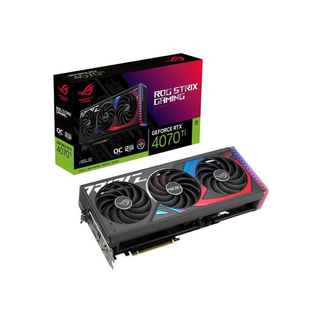 Відеокарта ASUS GeForce RTX4070Ti 12Gb ROG STRIX OC GAMING (ROG-STRIX-RTX4070TI-O12G-GAMING) - зображення 1