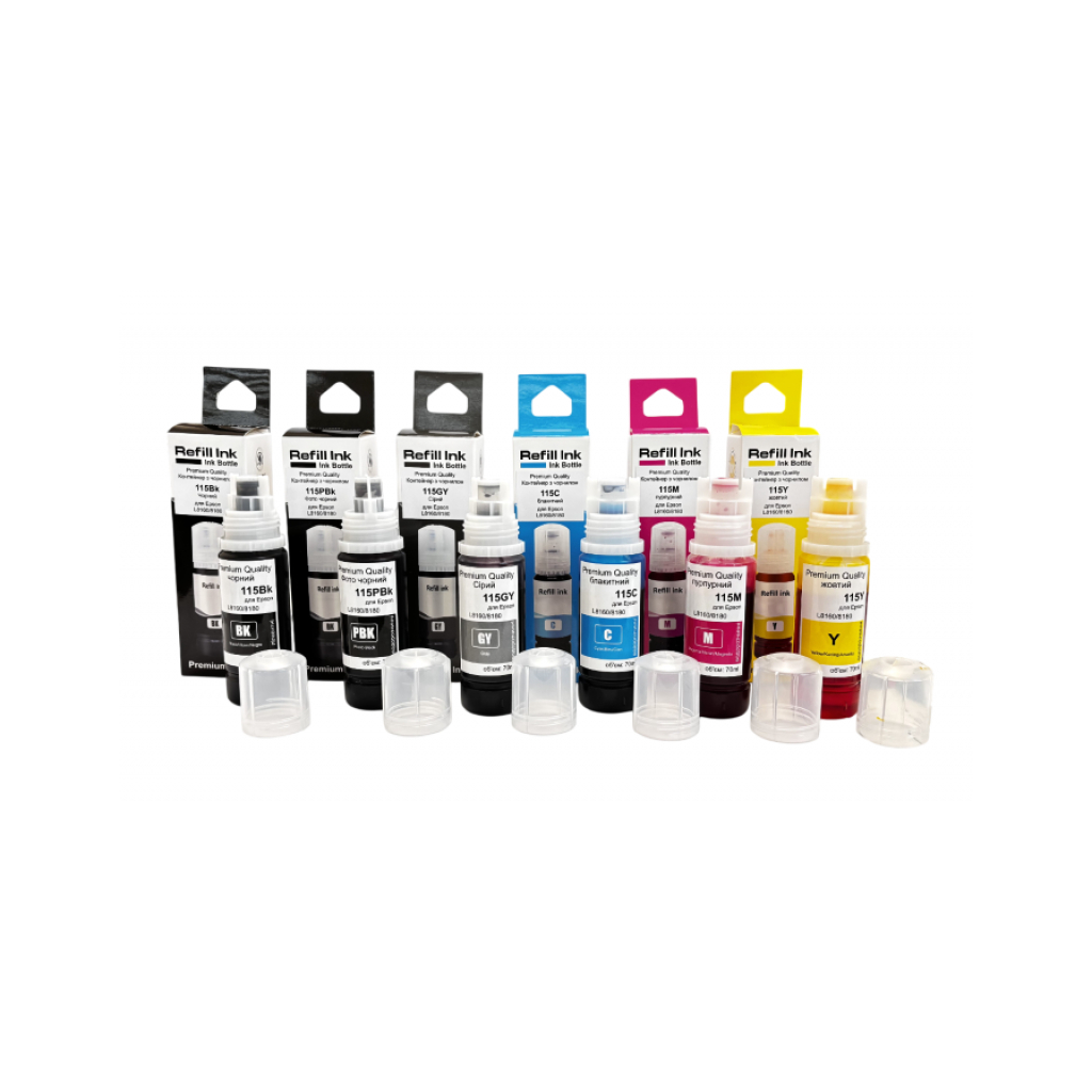 Чорнило Premium Quality Epson 115 SET B/PB/G/C/M/Y 6х70ml (70264939) - зображення 1