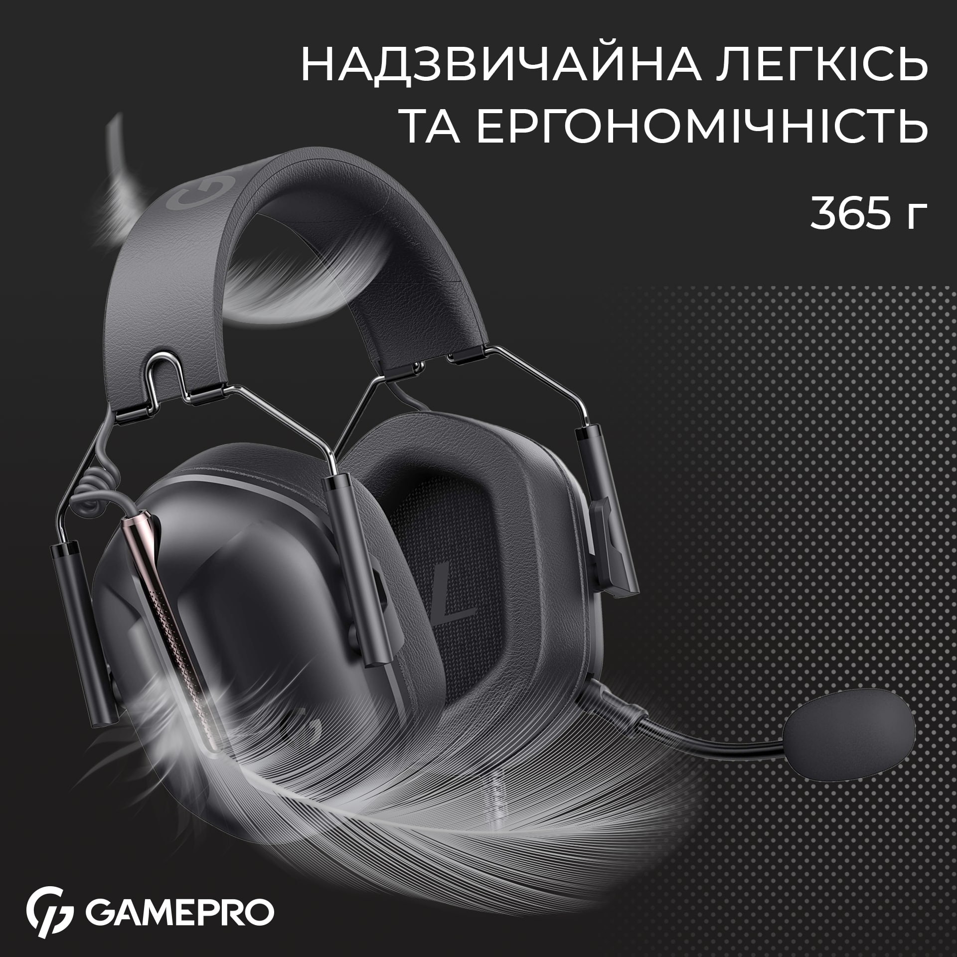 Гарнітура GamePro Genesis Hunter Black (HS1350B) - зображення 10