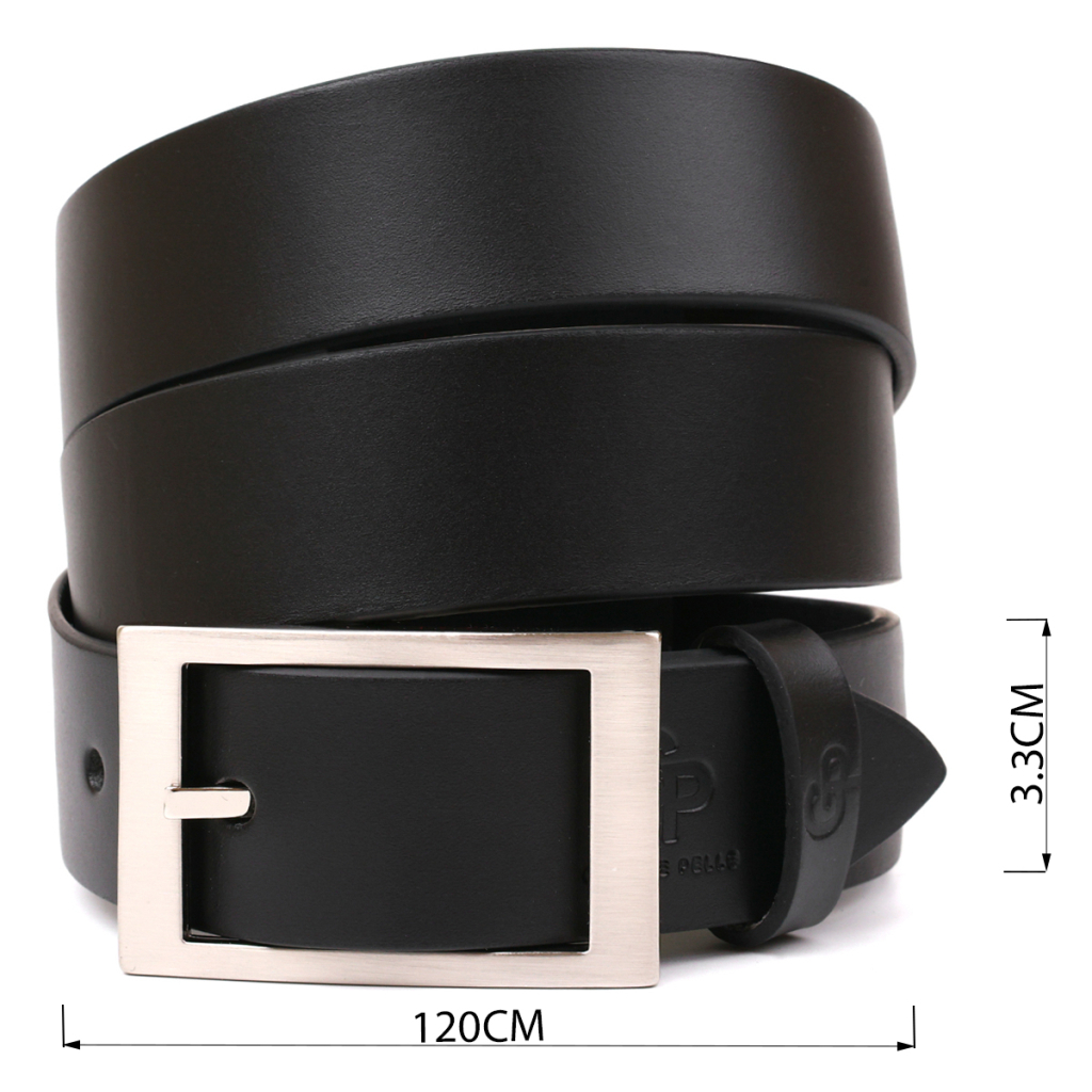 Ремінь Grande Pelle Шкіряний Чорний (00239) - зображення 4