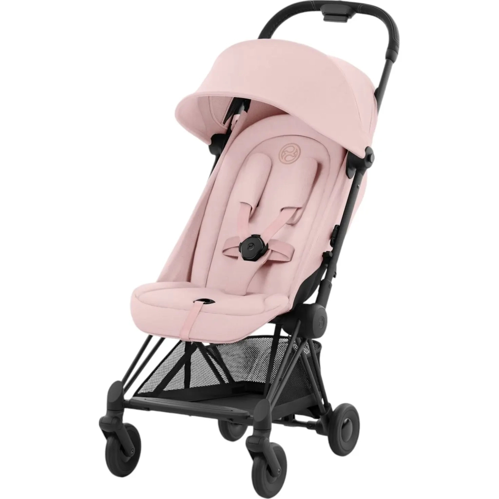 Коляска Cybex Coya Matt Black Peach Pink (522004345) - зображення 1