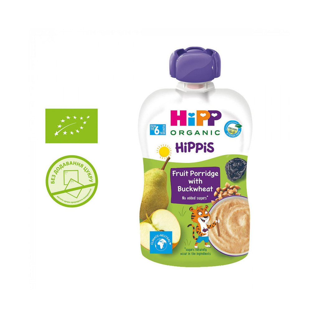 Дитяче пюре HiPP Фруктова каша гречана 100 гр (9062300138273) - зображення 1