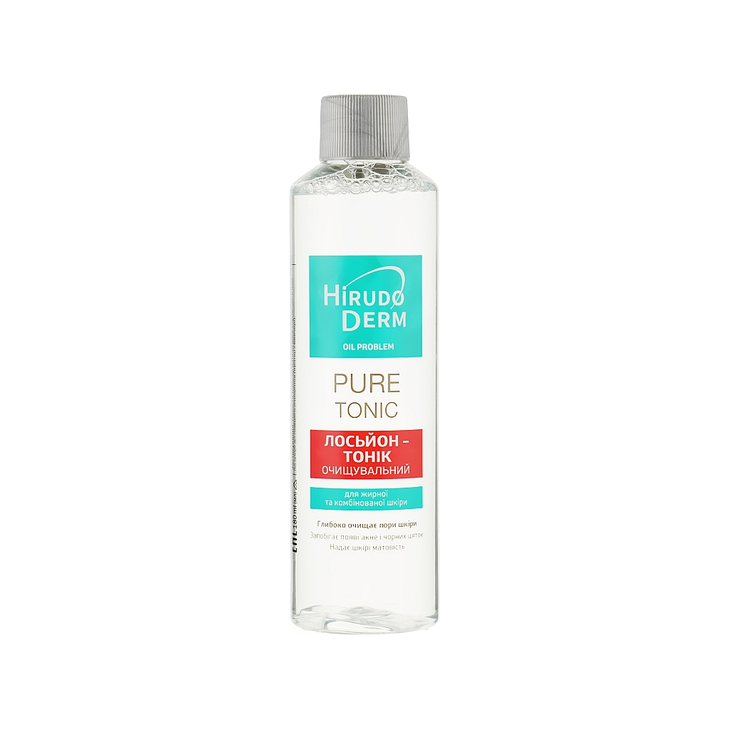 Лосьйон для обличчя Біокон Hirudo Derm Oil Problem Pure Tonic Очищувальний 180 мл (4820008319029) - зображення 1