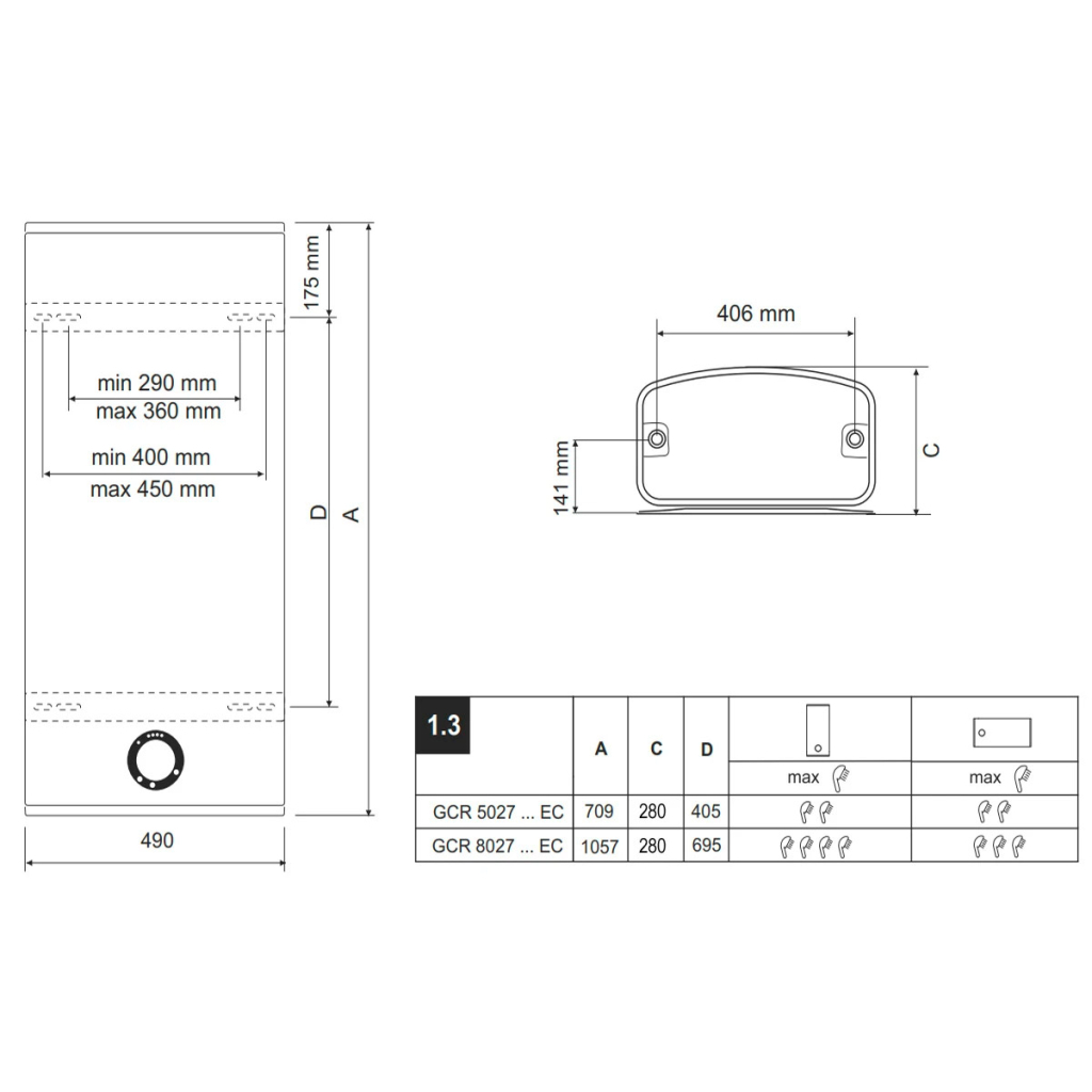 Бойлер Tesy Bellislimo Lite Dry GCR 802712D E32 EC (306087) - зображення 6