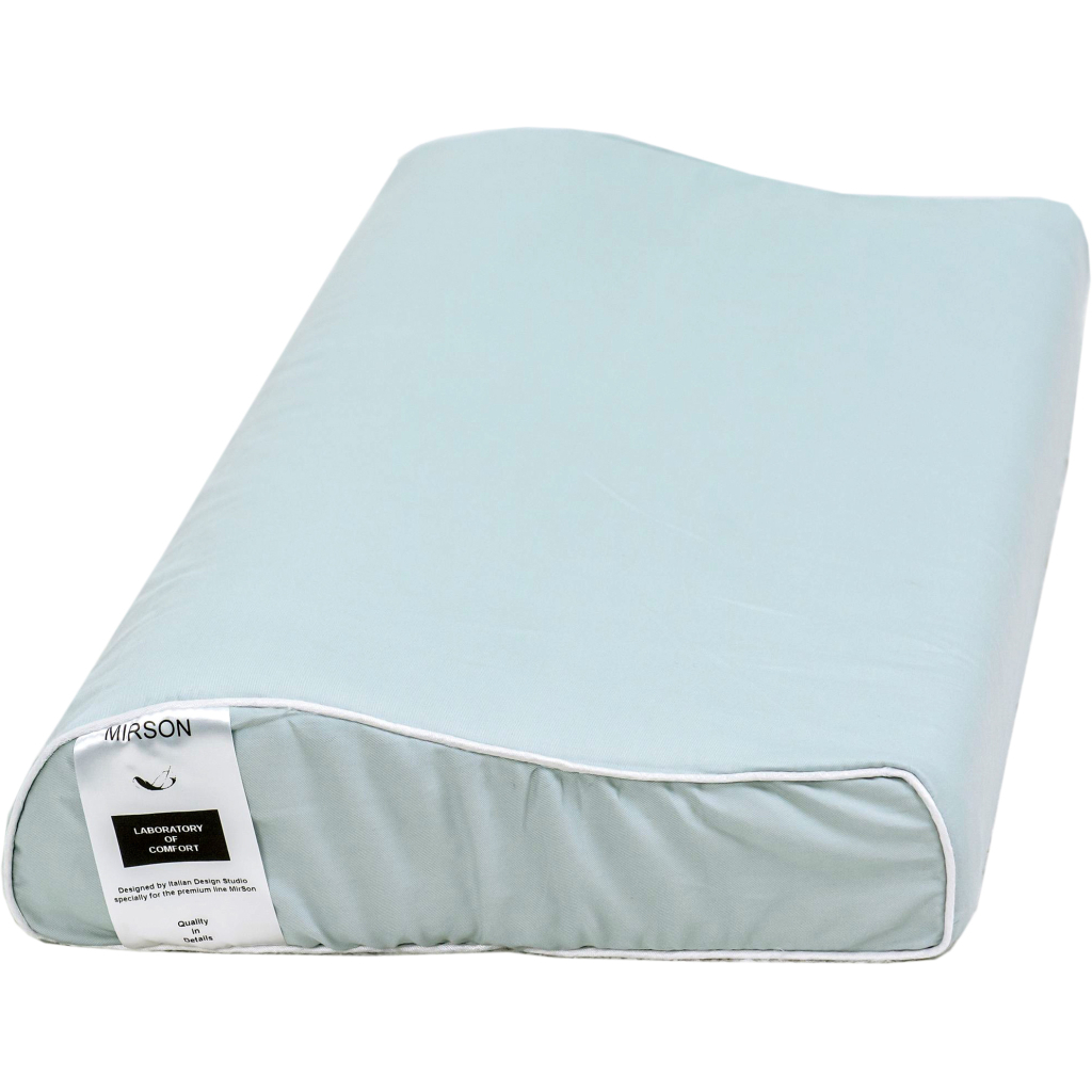 Подушка MirSon ортопедична 6114 Delicate satin Skyline Kiddy Boy 50х29х5/8 (2200003262681) - зображення 1