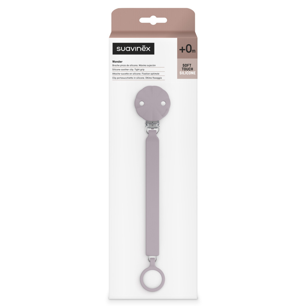 Кліпса для пустушок Suavinex Wonder світло-фіолетова (402546) - изображение 5