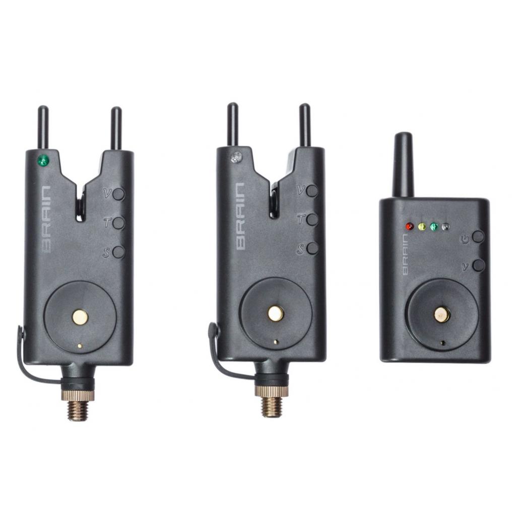 Індикатор клювання Brain fishing Набір Wireless Bite Alarm B-1 2+1 (1858.42.24) - зображення 1