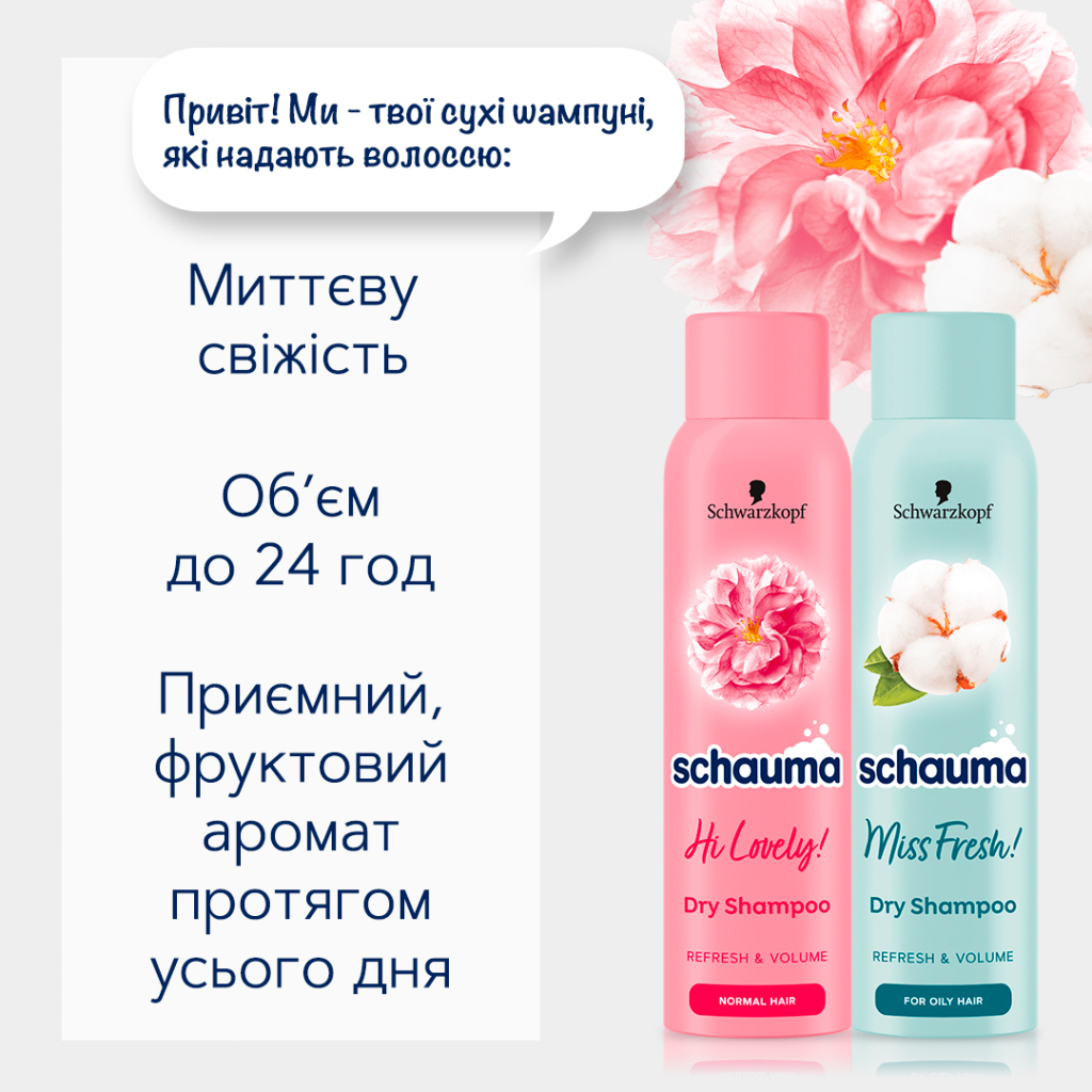 Сухий шампунь Schauma Hi Lovely! для нормального волосся 150 мл (9000101213980) - изображение 2