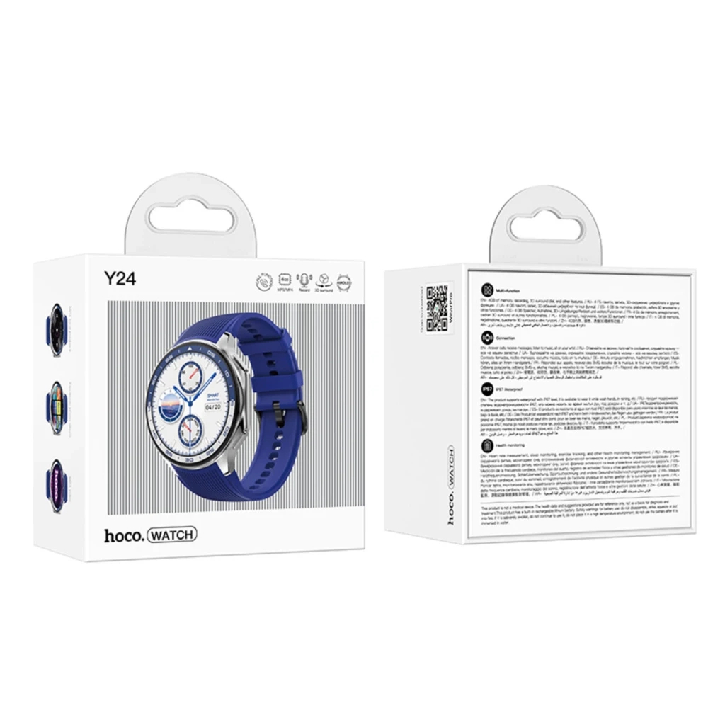 Смарт-годинник HOCO Y24 AMOLED Smart sports watch (call version) Silver (6942007641012) - зображення 3