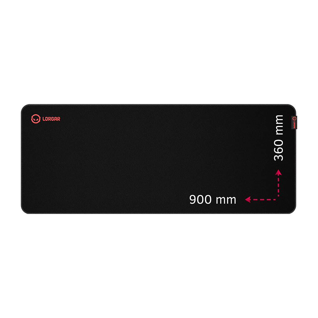 Килимок для мишки Lorgar Main 329 Black/Red (LRG-GMP329) - зображення 1