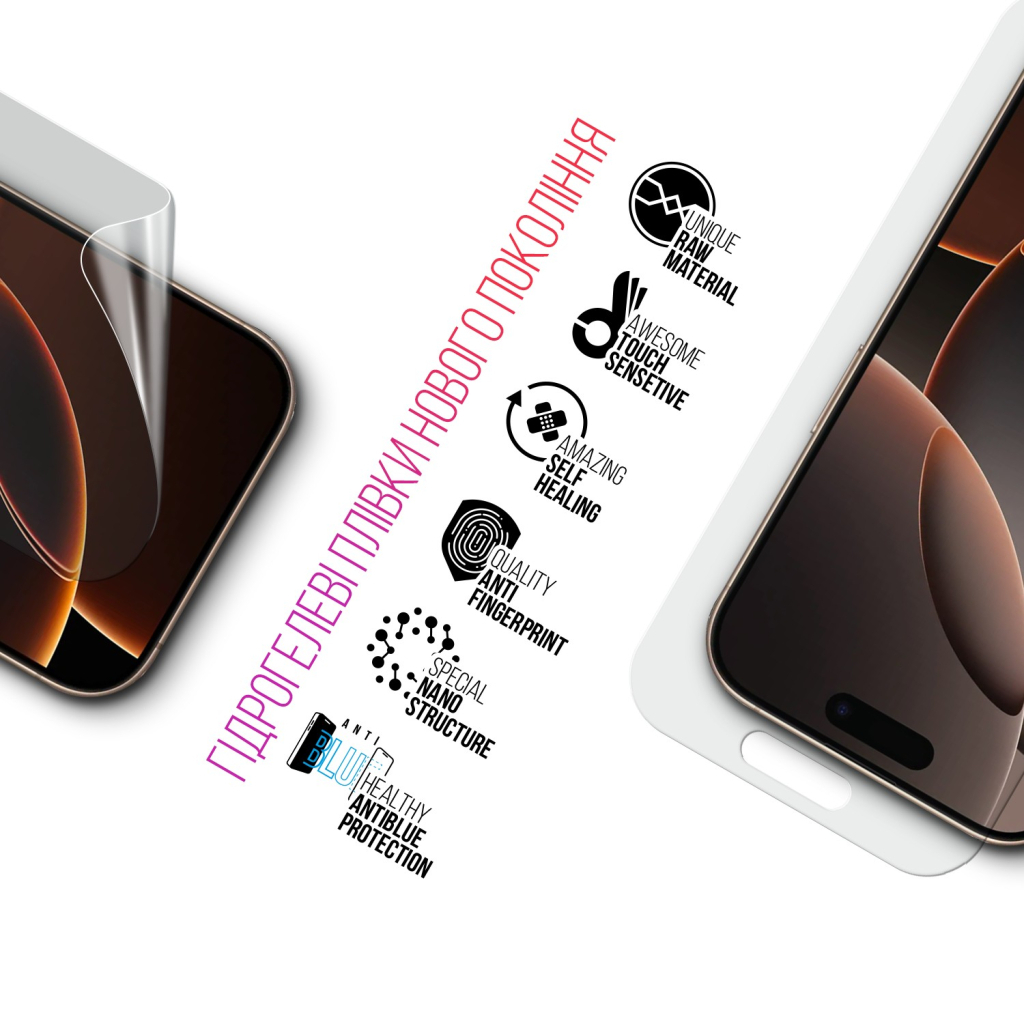 Плівка захисна Armorstandart Kit Clear + Anti-Blue Apple iPhone 16 Pro (ARM80683) - изображение 3