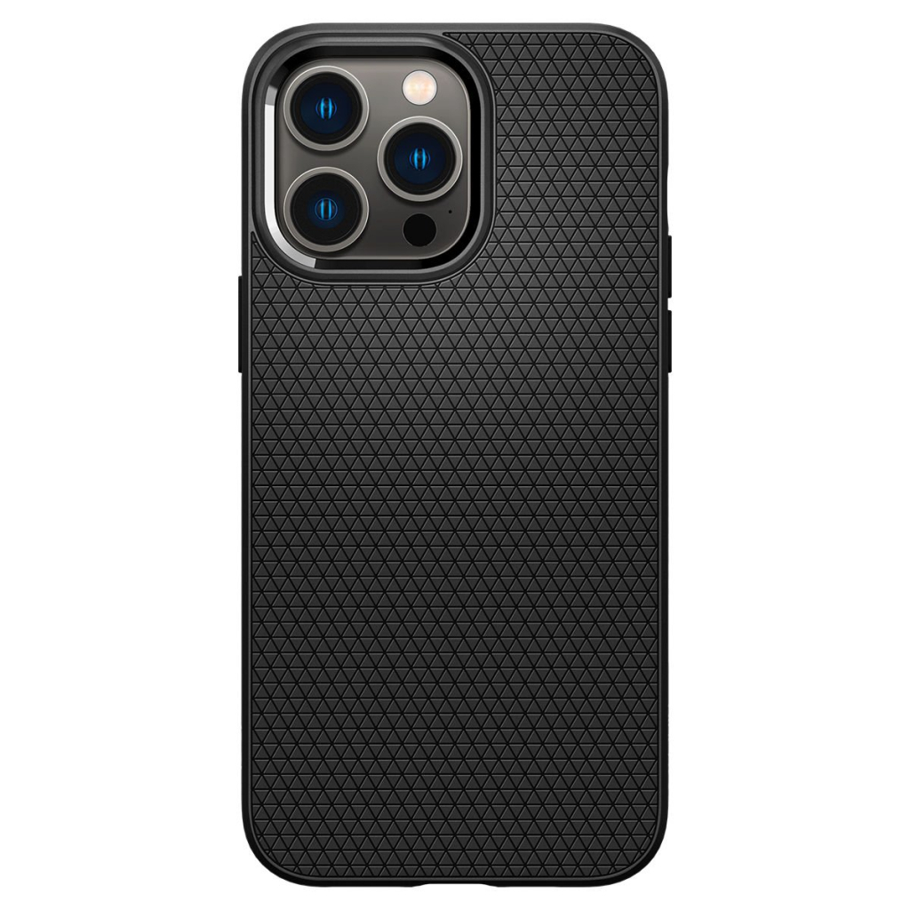 Чохол до мобільного телефона Spigen Apple iPhone 14 Pro Max Liquid Air, Matte Black (ACS04813) - зображення 1