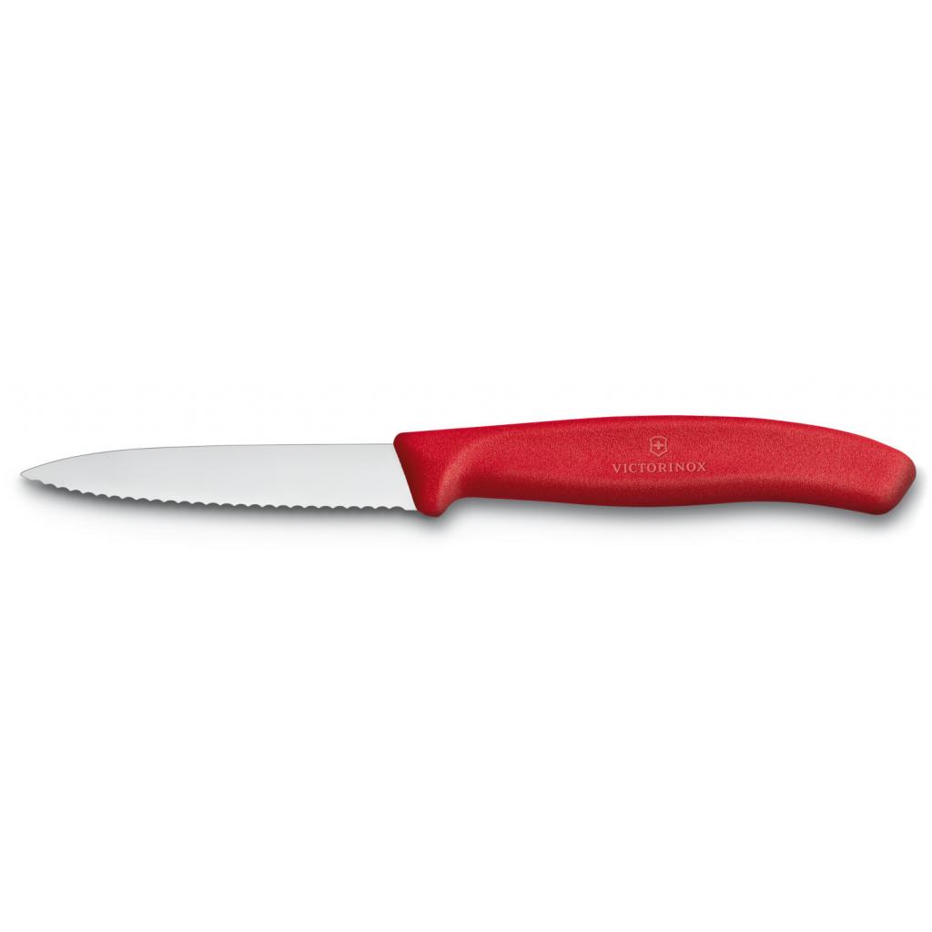 Кухонний ніж Victorinox SwissClassic для нарезки 8 см, волнистое лезвие, красный (6.7631) - зображення 1