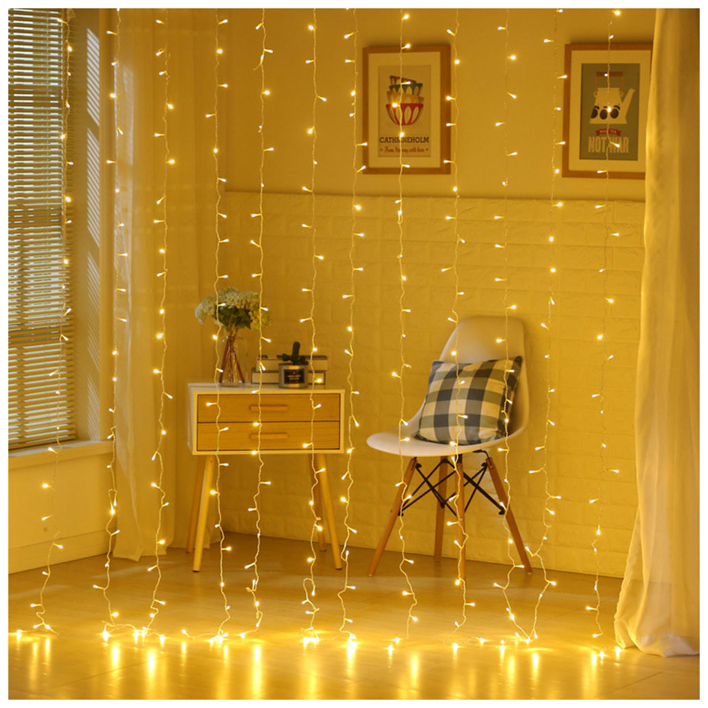 Гірлянда ColorWay світлодіодна завіса 300 LED 3x3м 220В (CW-GW-300L33V) - зображення 6
