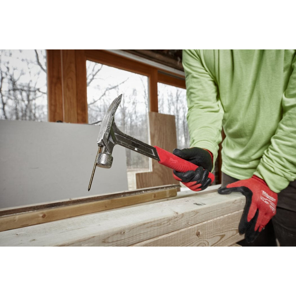 Молоток Milwaukee сталевий з прямим гвоздодером 570 гр, рукоятка SHOCKSHIELD (4932478654) - зображення 3