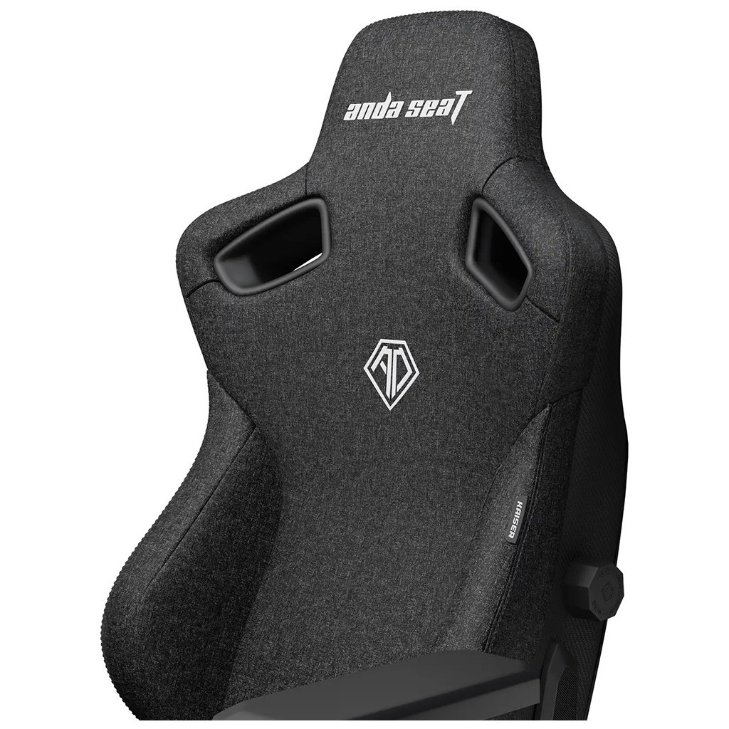Крісло ігрове Anda Seat Kaiser 3 Fabric Size L Black (AD12YDC-L-01-B-CF) - зображення 6