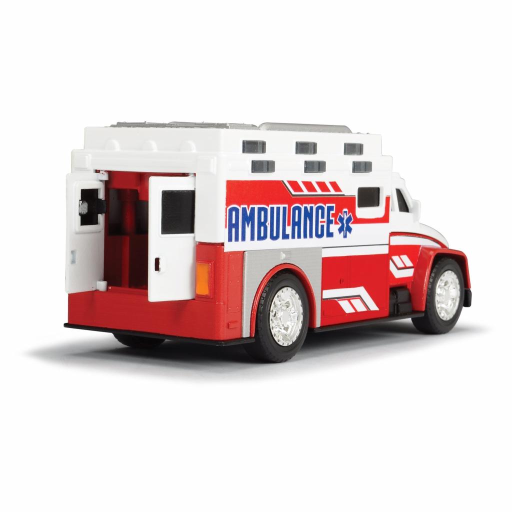 Спецтехніка Dickie Toys Швидка допомога зі світловими та звуковими ефектами 15 см (3302013) - зображення 3
