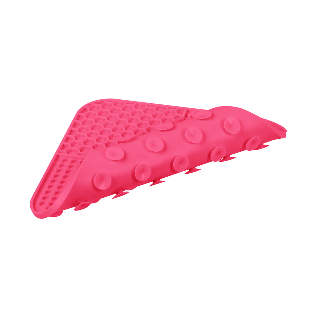 Універсальний посуд для тварин WAUDOG Silicone Килимок для злизування 19х19х1 см рожевий (23527) - изображение 4