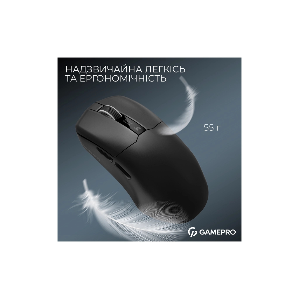 Мишка GamePro Asgard Thor Wireless/Bluetooth/USB Black (GM023B) - изображение 6
