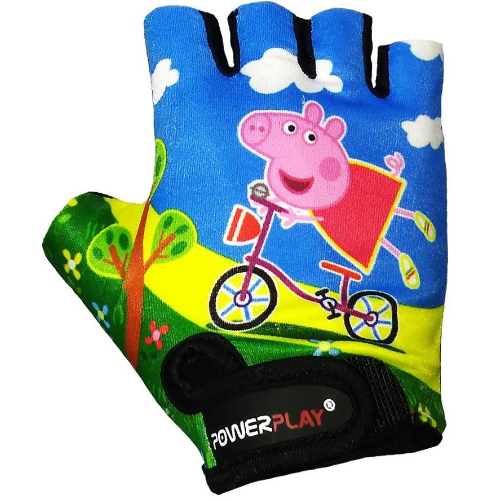 Велорукавиці PowerPlay Children 5473 Peppa Pig Blue S (5473Pepa_S_Blue) - зображення 2