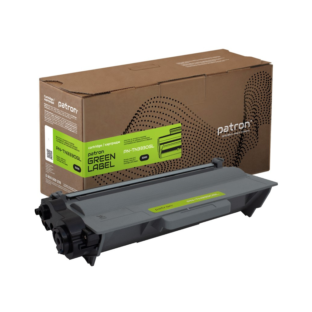 Тонер-картридж Patron Brother TN-3330 Green Label (PN-TN3330GL) - зображення 1