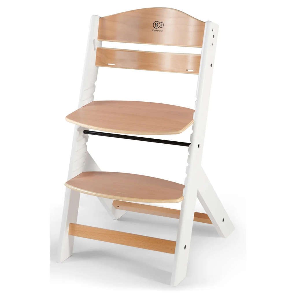 Стілець для годування Kinderkraft Enock White Wood з подушкою (5902533917242) - зображення 3