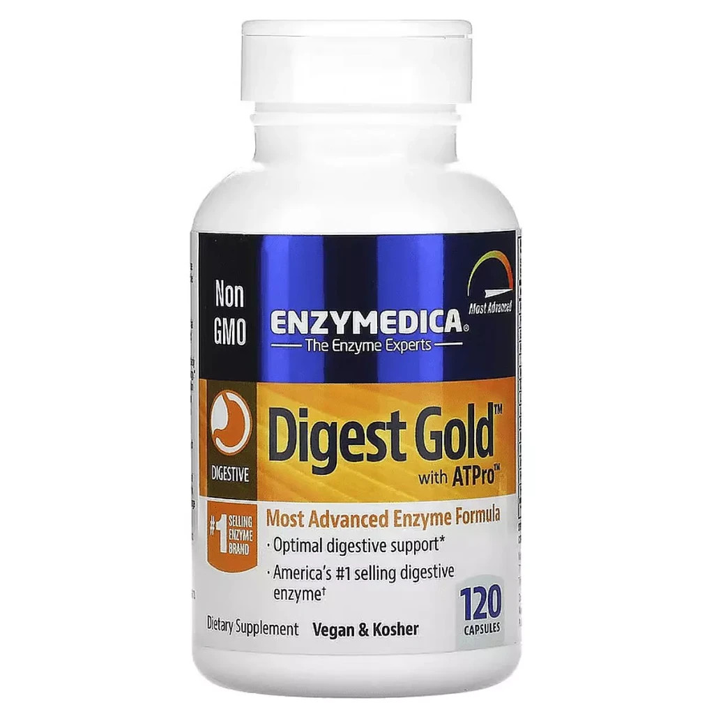 Пробіотики Enzymedica Травні ферменти, Digest Gold з ATPro, 120 капсул (ENZ-20212) - зображення 1