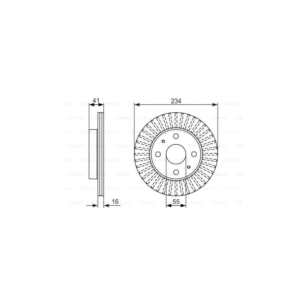 Гальмівний диск Bosch 0 986 479 592 - зображення 5