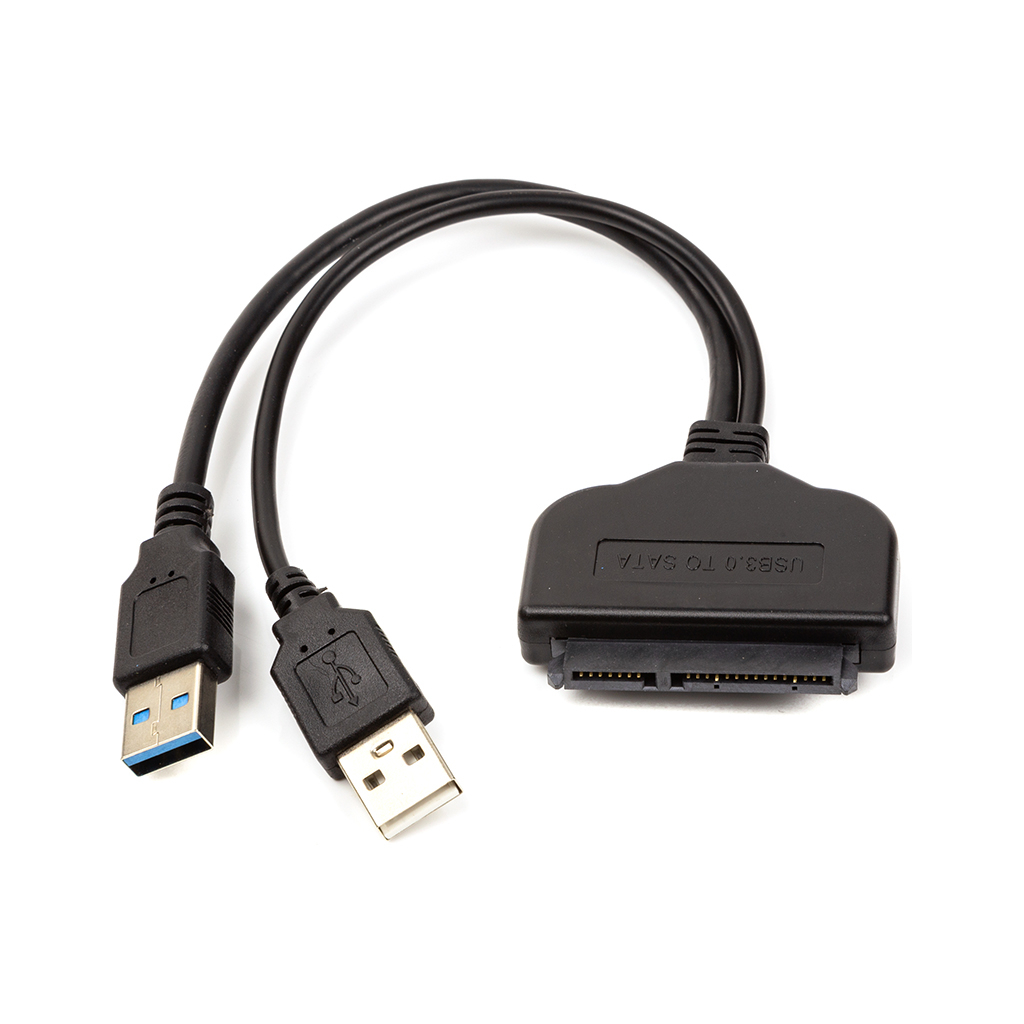 Перехідник 2*USB 3.0 to SATA III, 15 cm PowerPlant (CA913138) - зображення 1