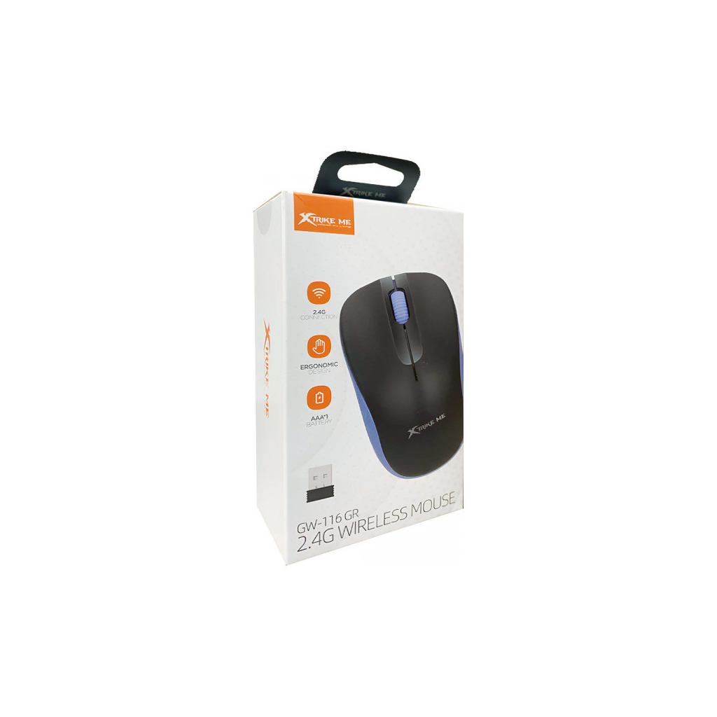 Мишка Xtrike ME GW-116 Wireless Grey (GW-116GY) - зображення 3