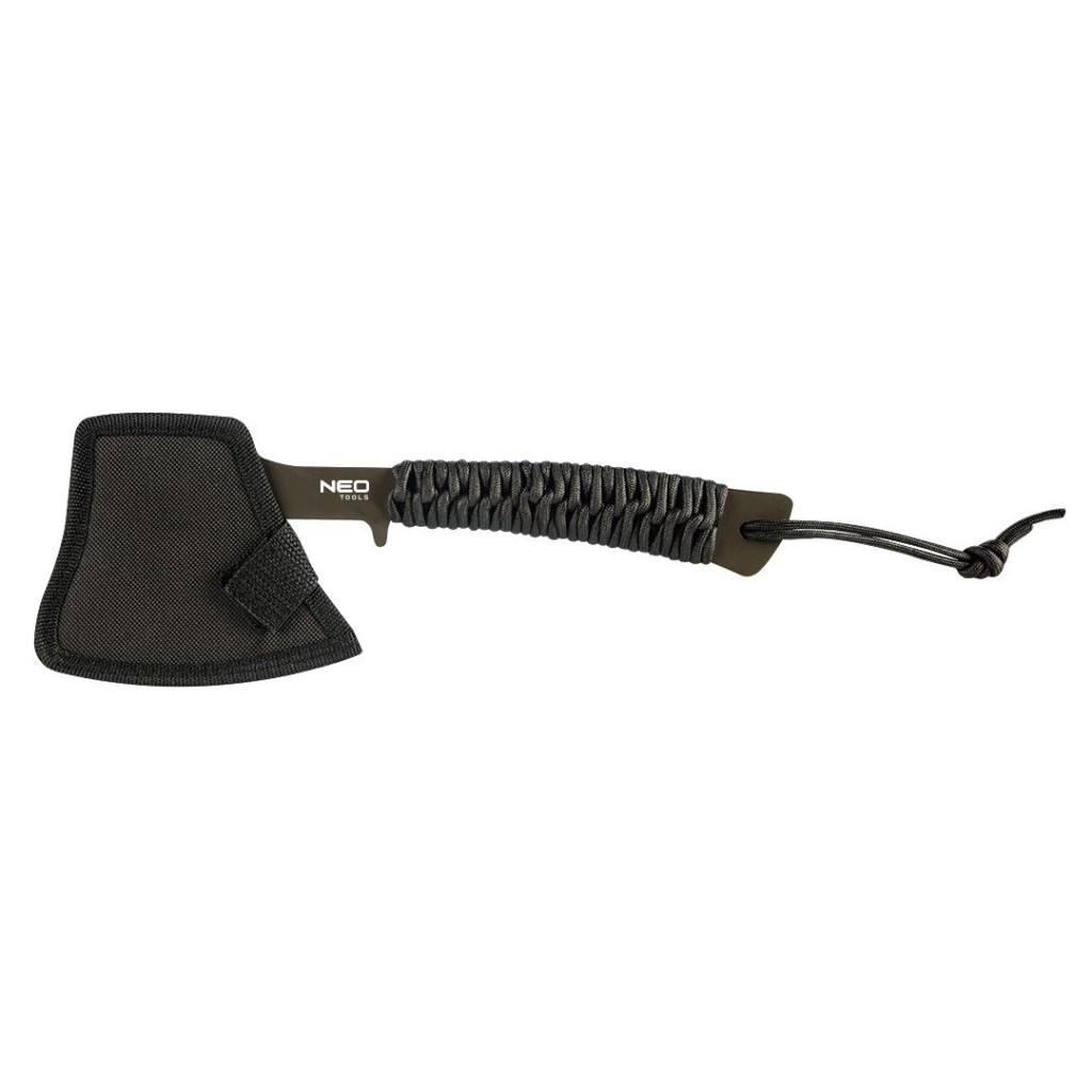 Сокира Neo Tools 26см, лезо 8см, 3Cr13, ручка з паракорду (63-118) - изображение 4