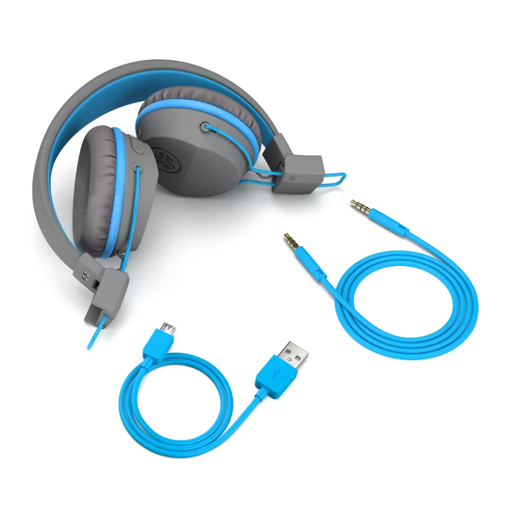 Навушники Jlab JBuddies Studio Wireless Graphite/Blue (IEUHBSTUDIORGRYBLU4) - зображення 4