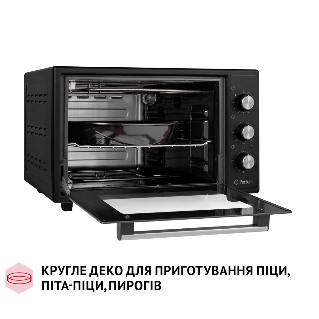 Електропіч Perfelli CLASSIC 37 BLACK - зображення 7