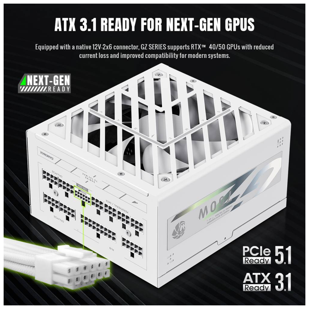Блок живлення Gamemax 750W (GZ 750G WH) - picture 7