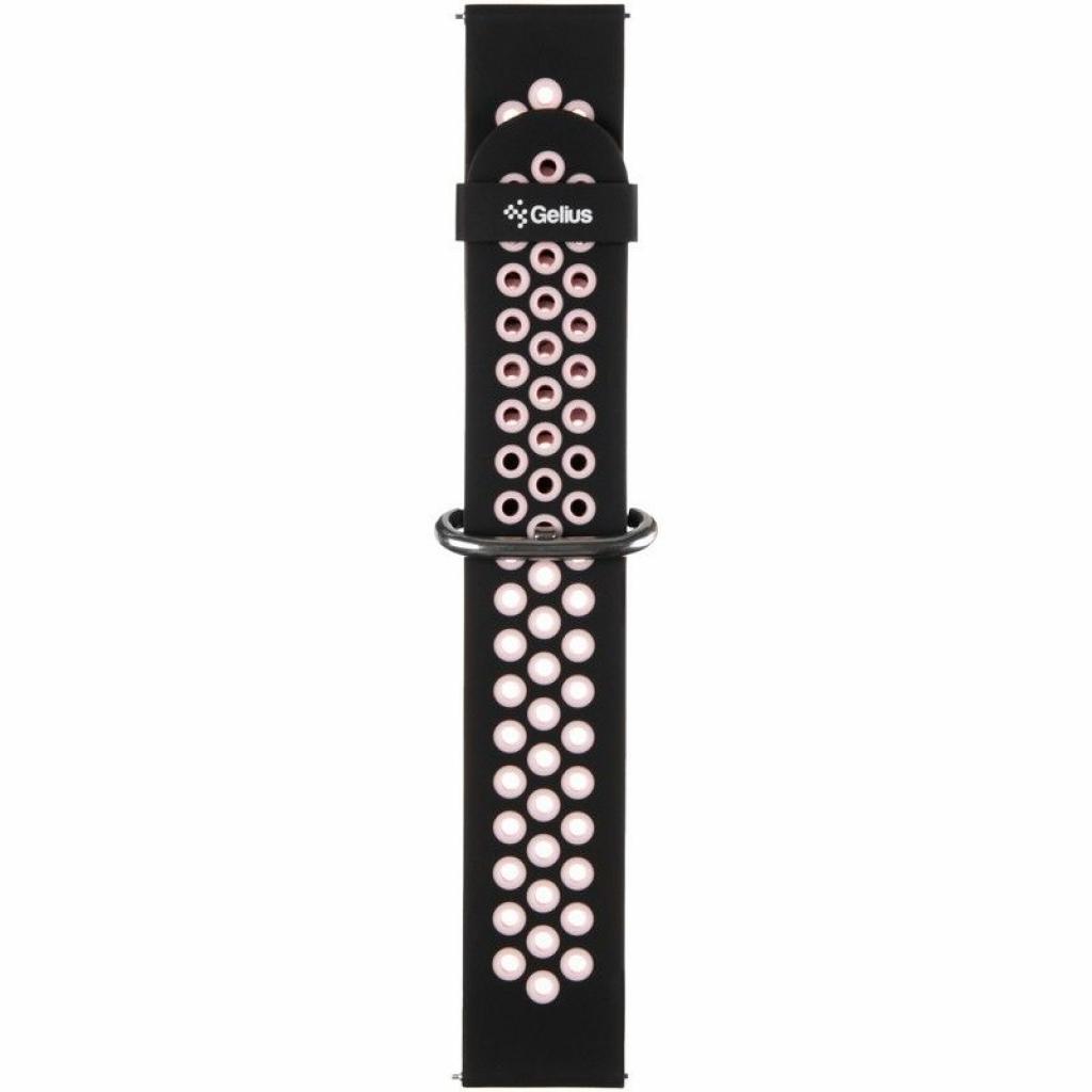 Ремінець до смарт-годинника Gelius Pro for Smart Watch Gelius Pro GP-SW001 (NEO) Black/Pink (00000075276) - зображення 3