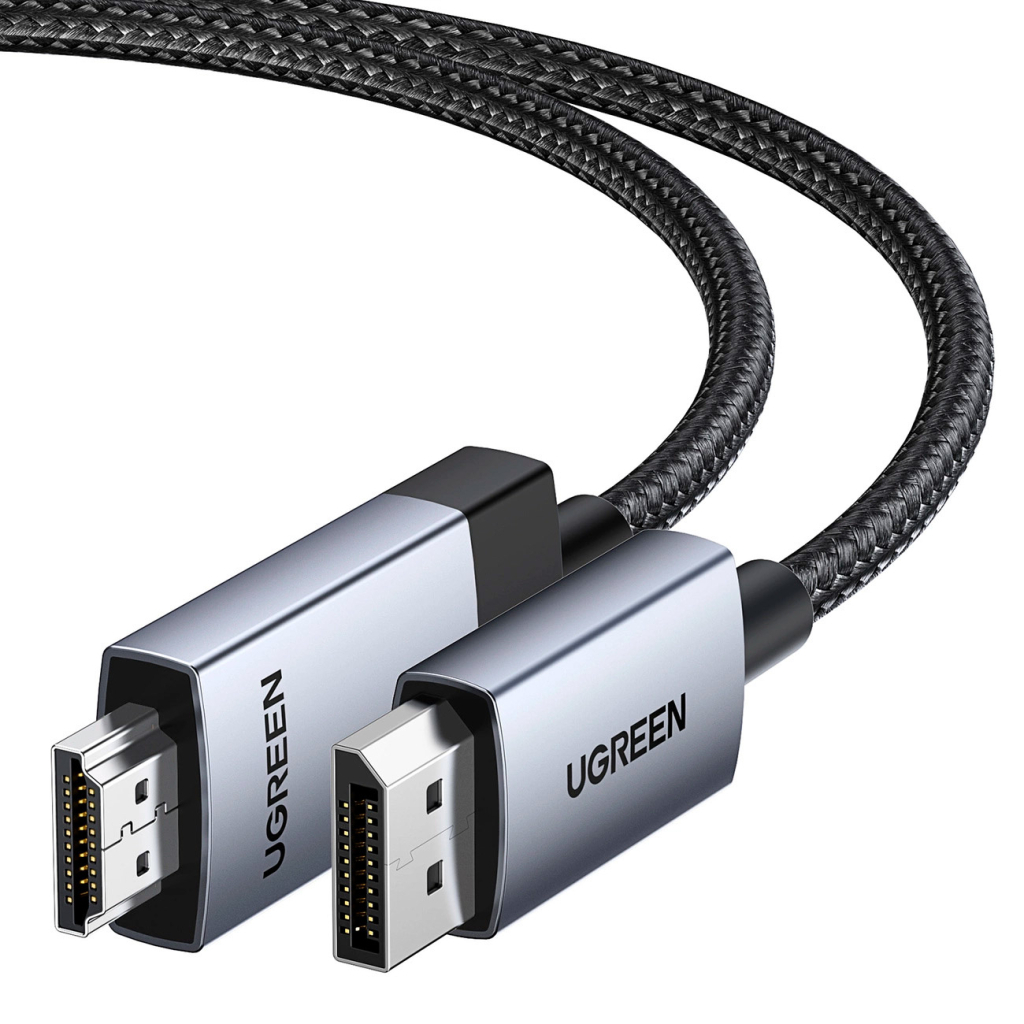 Кабель мультимедійний DisplayPort M to HDMI M 2.0m V2.0 4K60Hz DP119 black UGREEN (15774) - зображення 2
