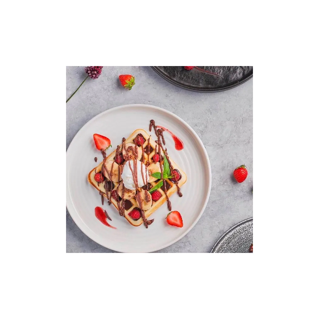 Тарілка By Bone Helix з бортом 90° 23 см (HL-23-RD) - зображення 2