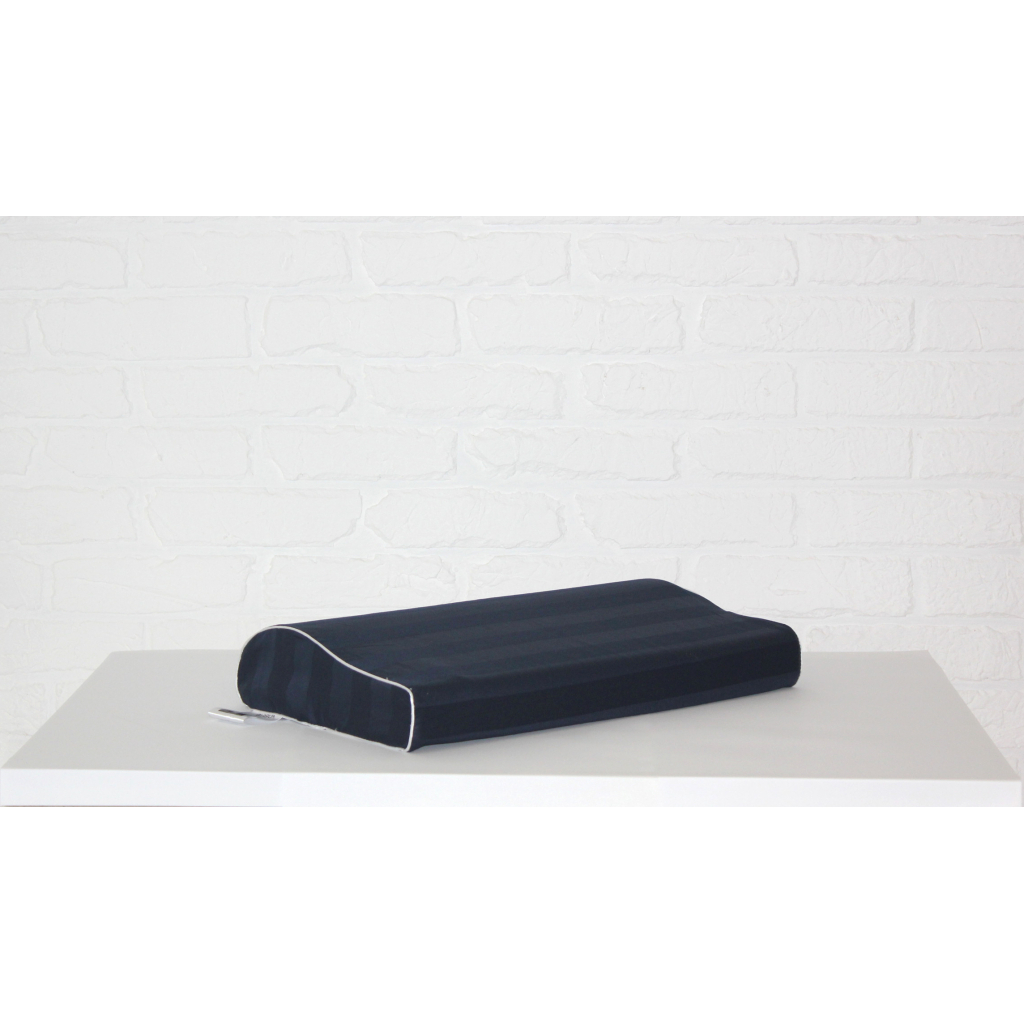 Подушка MirSon ортопедична 6111 Noble stripe Blue sea Kiddy Boy 50х29х5/8 (2200003262650) - зображення 3